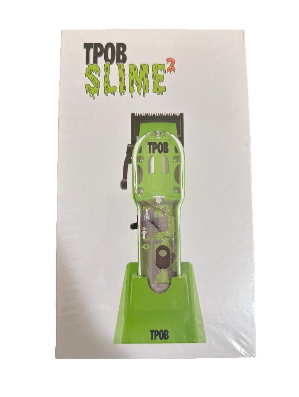 TPOB Slime 2 Barber Hair Clippers for Men 6800 RPM with Matte Green Case and X F